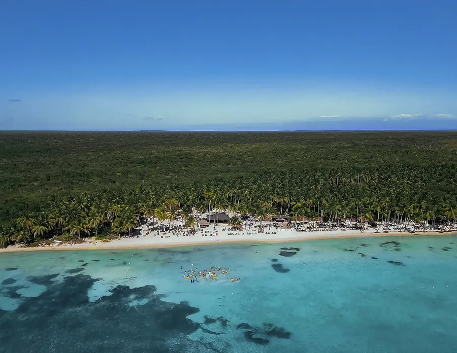 La Isla Barceló, vista aérea de la playa